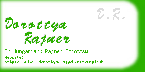 dorottya rajner business card